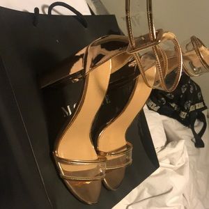 Rose gold heels